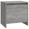 Mesita De Noche | Mesa Auxiliar | Mesilla Madera De Ingeniería Gris Sonoma 45x34x44,5 Cm Cfw59201