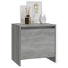 Mesita De Noche | Mesa Auxiliar | Mesilla Madera De Ingeniería Gris Sonoma 45x34x44,5 Cm Cfw59201