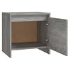 Mesita De Noche | Mesa Auxiliar | Mesilla Madera De Ingeniería Gris Sonoma 45x34x44,5 Cm Cfw59201