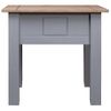 Mesita De Noche | Mesa Auxiliar | Mesilla Madera Pino Estilo Panamá Gris 50,5x50,5x52,5cm Cfw26503