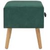 Mesita De Noche | Mesa Auxiliar | Mesilla Verde 40x35x40 Cm Terciopelo Cfw30402