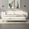 Pack 2 Uds Mesitas De Noche | Mesa Auxiliar | Mesilla Color Blanco 40x36x65 Cm Cfw61747