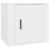 Pack 2 Uds Mesitas De Noche | Mesa Auxiliar | Mesilla Color Blanco 50x39x47 Cm Cfw60652