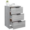 Pack 2 Uds Mesitas De Noche | Mesa Auxiliar | Mesilla Color Gris Sonoma 40x36x65 Cm Cfw71259