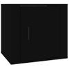 Pack 2 Uds Mesitas De Noche | Mesa Auxiliar | Mesilla Color Negro 50x39x47 Cm Cfw47054