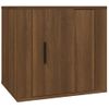 Pack 2 Uds Mesitas De Noche | Mesa Auxiliar | Mesilla Color Roble Marrón 50x39x47 Cm Cfw21122