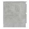 Pack 2 Uds Mesitas De Noche | Mesa Auxiliar | Mesilla Contrachapada Gris Hormigón 50x39x43,5cm Cfw75391