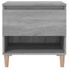 Pack 2 Uds Mesitas De Noche | Mesa Auxiliar | Mesilla Contrachapada Gris Sonoma 50x46x50 Cm Cfw23462