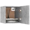 Pack 2 Uds Mesitas De Noche | Mesa Auxiliar | Mesilla Gris Hormigón 30,5x30x30cm Cfw69836