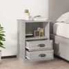 Pack 2 Uds Mesitas De Noche | Mesa Auxiliar | Mesilla Gris Sonoma 43x36x60 Cm Cfw97414