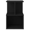 Pack 2 Uds Mesitas De Noche | Mesa Auxiliar | Mesilla Madera Contrachapada Negro 35x35x55 Cm Cfw68287