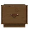 Pack 2 Uds Mesitas De Noche | Mesa Auxiliar | Mesilla Madera De Pino Marrón Miel 40x34x35 Cm Cfw16805