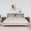 Pack 2 Uds Mesitas De Noche | Mesa Auxiliar | Mesilla Madera De Pino Marrón Miel 40x34x45 Cm Cfw88936