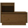 Pack 2 Uds Mesitas De Noche | Mesa Auxiliar | Mesilla Madera De Pino Marrón Miel 60x34x51 Cm Cfw77027