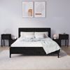 Pack 2 Uds Mesitas De Noche | Mesa Auxiliar | Mesilla Madera De Pino Negro 79,5x38x65,5 Cm Cfw70731