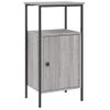 Pack 2 Uds Mesitas De Noche | Mesa Auxiliar | Mesilla Madera Ingeniería Gris Sonoma 41x31x80cm Cfw71754