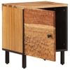 Pack 2 Uds Mesitas De Noche | Mesa Auxiliar | Mesilla Madera Maciza De Acacia 40x33x46 Cm Cfw29583