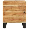 Pack 2 Uds Mesitas De Noche | Mesa Auxiliar | Mesilla Madera Maciza De Acacia 40x33x46 Cm Cfw15960