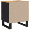 Pack 2 Uds Mesitas De Noche | Mesa Auxiliar | Mesilla Madera Maciza De Acacia 40x33x46 Cm Cfw15960