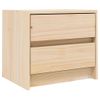 Pack 2 Uds Mesitas De Noche | Mesa Auxiliar | Mesilla Madera Maciza De Pino 40x31x35,5 Cm Cfw11511