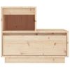 Pack 2 Uds Mesitas De Noche | Mesa Auxiliar | Mesilla Madera Maciza De Pino 60x34x51 Cm Cfw63770