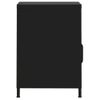 Pack 2 Uds Mesitas De Noche | Mesa Auxiliar | Mesilla Negro Acero 35x35x51 Cm Cfw52241