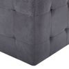 Pack 2 Uds Mesitas De Noche | Mesa Auxiliar | Mesilla Piel De Ante Artificial Gris 30x30x30cm Cfw62359