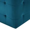 Pack 2 Uds Mesitas De Noche | Mesa Auxiliar | Mesilla Terciopelo Azul 30x30x30 Cm Cfw83862