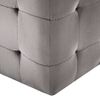 Pack 2 Uds Mesitas De Noche | Mesa Auxiliar | Mesilla Terciopelo Gris 30x30x30 Cm Cfw15383