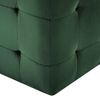 Pack 2 Uds Mesitas De Noche | Mesa Auxiliar | Mesilla Terciopelo Verde 30x30x30 Cm Cfw10492