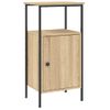 Pack 2 Uds Mesitas Noche | Mesa Auxiliar | Mesilla Madera Ingeniería Roble Sonoma 41x31x80 Cm Cfw90140