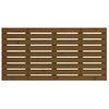 Cabecero Cama Pared | Panel De Cabecera Madera Maciza Pino Marrón Miel 126x3x63 Cm Cfw539802