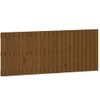 Cabecero Cama Pared | Panel De Cabecera Madera Maciza Pino Marrón Miel 147x3x60 Cm Cfw553273