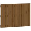 Cabecero Cama Pared | Panel De Cabecera Madera Maciza Pino Marrón Miel 82,5x3x60 Cm Cfw542817