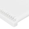 Cabecero Cama | Panel De Cabecera Con Led Cuero Sintético Blanco 103x16x78/88 Cm Cfw748957