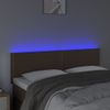 Cabecero Cama | Panel De Cabecera Con Led Cuero Sintético Marrón 144x5x78/88 Cm Cfw104935