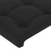 Cabecero Cama | Panel De Cabecera Con Led Cuero Sintético Negro 183x16x78/88 Cm Cfw159957