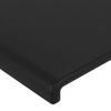 Cabecero Cama | Panel De Cabecera Con Led Cuero Sintético Negro 83x16x118/128 Cm Cfw825240