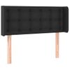 Cabecero Cama | Panel De Cabecera Con Led Cuero Sintético Negro 83x16x78/88 Cm Cfw290942