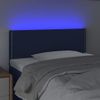 Cabecero Cama | Panel De Cabecera Con Led De Tela Azul 100x5x78/88 Cm Cfw382283