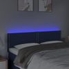 Cabecero Cama | Panel De Cabecera Con Led De Tela Azul 144x5x78/88 Cm Cfw298334