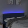 Cabecero Cama | Panel De Cabecera Con Led De Tela Azul 144x5x78/88 Cm Cfw200986