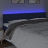 Cabecero Cama | Panel De Cabecera Con Led De Tela Azul 160x5x78/88 Cm Cfw512948