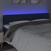 Cabecero Cama | Panel De Cabecera Con Led De Tela Azul 180x7x78/88 Cm Cfw278164