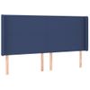 Cabecero Cama | Panel De Cabecera Con Led De Tela Azul 183x16x118/128 Cm Cfw228199