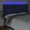 Cabecero Cama | Panel De Cabecera Con Led De Tela Azul 183x16x118/128 Cm Cfw228199