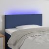 Cabecero Cama | Panel De Cabecera Con Led De Tela Azul 80x5x78/88 Cm Cfw839613