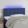 Cabecero Cama | Panel De Cabecera Con Led De Tela Azul 80x5x78/88 Cm Cfw797186