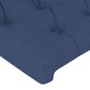 Cabecero Cama | Panel De Cabecera Con Led De Tela Azul 83x16x118/128 Cm Cfw220172