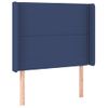 Cabecero Cama | Panel De Cabecera Con Led De Tela Azul 83x16x118/128 Cm Cfw358637